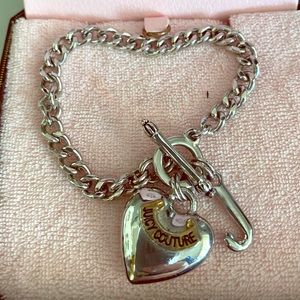 Juicy Couture heart pendant bracelet